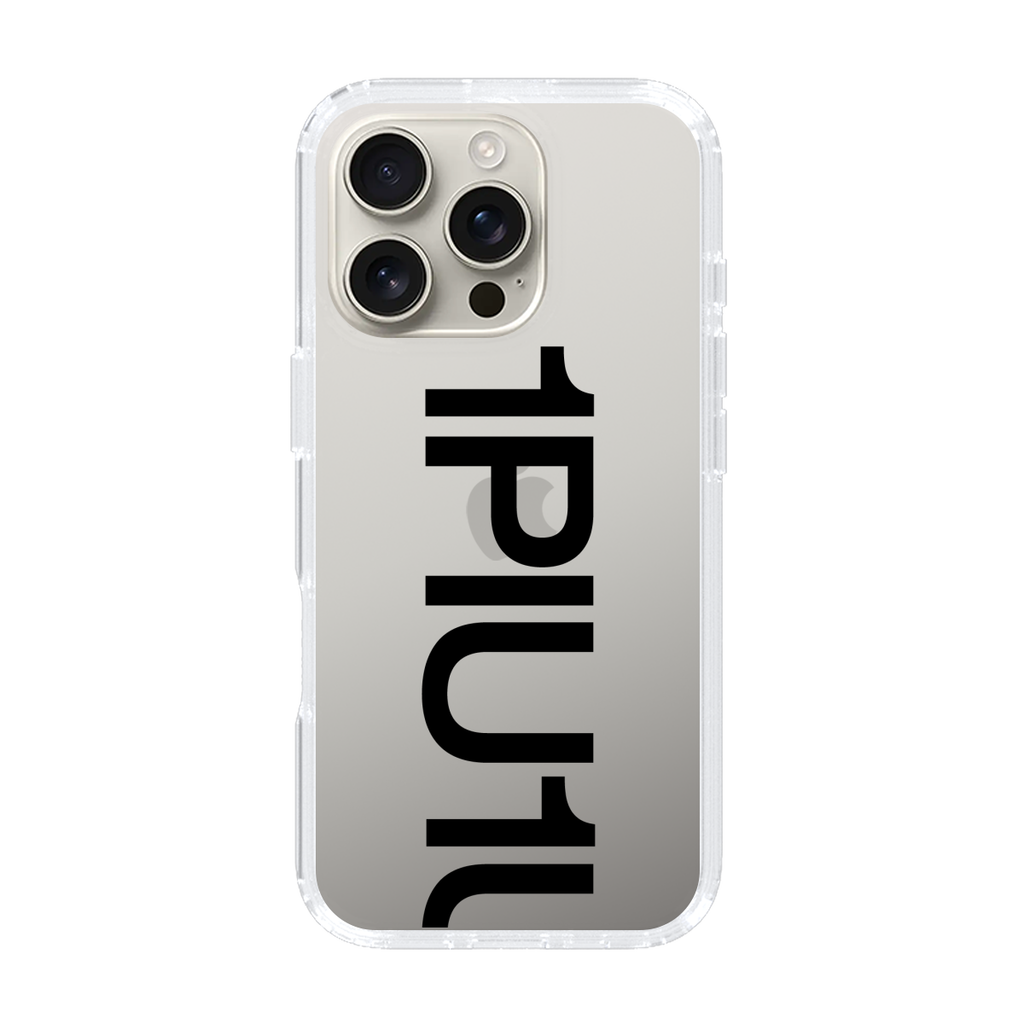 1PIU1UGUALE3 - Logo Bold - Black