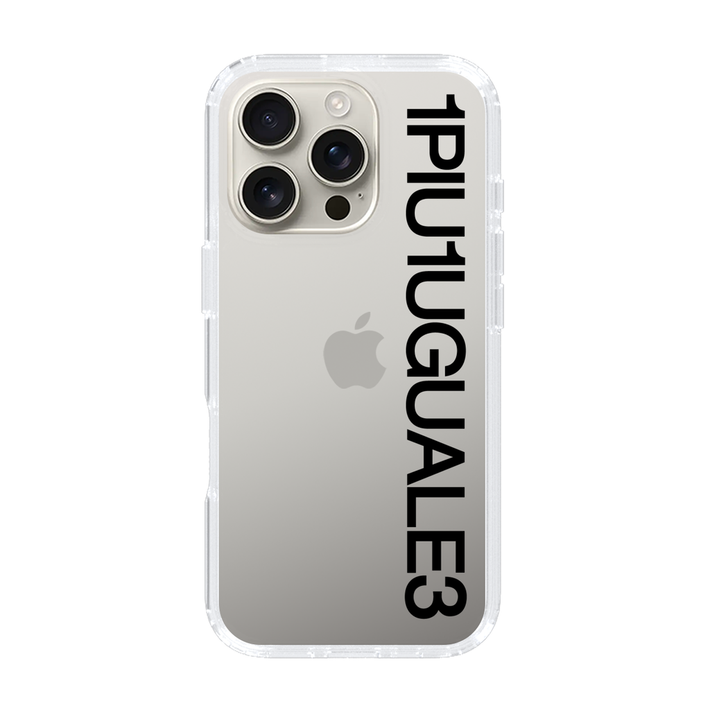 1PIU1UGUALE3 - Logo - Black